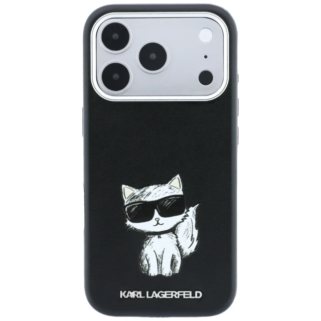 Чохол Karl Lagerfeld Smooth Choupette Sketch для iPhone 18 Pro | 17 Pro Black (KLHMP18L6PWCIKDK)