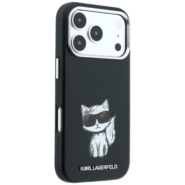 Чохол Karl Lagerfeld Smooth Choupette Sketch для iPhone 18 Pro | 17 Pro Black (KLHMP18L6PWCIKDK)