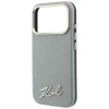 Чохол Karl Lagerfeld Saffiano Small Script Metal Logo для iPhone 18 Pro | 17 Pro Beige (KLHMP18L6PWSKSE)