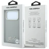 Чохол Karl Lagerfeld Saffiano Small Script Metal Logo для iPhone 18 Pro | 17 Pro Beige (KLHMP18L6PWSKSE)