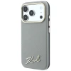 Чехол Karl Lagerfeld Saffiano Small Script Metal Logo для iPhone 18 Pro Max | 17 Pro Max Beige (KLHMP18X6PWSKSE)