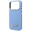 Чохол Karl Lagerfeld Saffiano Small Script Metal Logo для iPhone 18 Pro Max | 17 Pro Max Blue (KLHMP18X6PWSKSB)