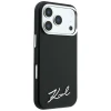 Чохол Karl Lagerfeld Saffiano Small Script Metal Logo для iPhone 18 Pro | 17 Pro Black (KLHMP18L6PWSKSK)