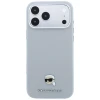 Чохол Karl Lagerfeld Grained Karl Head Metal для iPhone 18 Pro | 17 Pro Grey (KLHMP18L6PSKHLG)