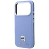 Чохол Karl Lagerfeld Grained Karl Head Metal для iPhone 18 Pro | 17 Pro Blue (KLHMP18L6PSKHLB)