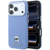 Чохол Karl Lagerfeld Grained Karl Head Metal для iPhone 18 Pro Max | 17 Pro Max Blue (KLHMP18X6PSKHLB)
