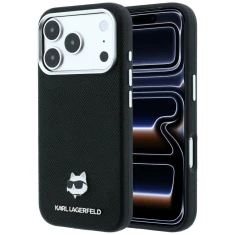 Чохол Karl Lagerfeld Grained Choupette Head Metal для iPhone 18 Pro | 17 Pro Black (KLHMP18L6PSCHLK)