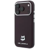 Чохол Karl Lagerfeld Grained Choupette Head Metal для iPhone 18 Pro | 17 Pro Burgundy (KLHMP18L6PSCHLR)