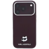 Чохол Karl Lagerfeld Grained Choupette Head Metal для iPhone 18 Pro | 17 Pro Burgundy (KLHMP18L6PSCHLR)