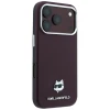 Чохол Karl Lagerfeld Grained Choupette Head Metal для iPhone 18 Pro | 17 Pro Burgundy (KLHMP18L6PSCHLR)
