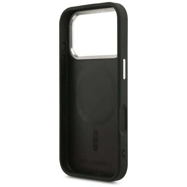 Чохол Karl Lagerfeld Embossed Open Ring RSG Logo для iPhone 18 Pro Max | 17 Pro Max Black (KLHMP18XPSKRSGEK)