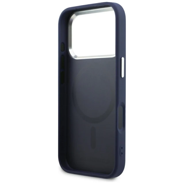 Чохол Karl Lagerfeld Embossed Open Ring RSG Logo для iPhone 18 Pro | 17 Pro Blue (KLHMP18LPSKRSGEB)