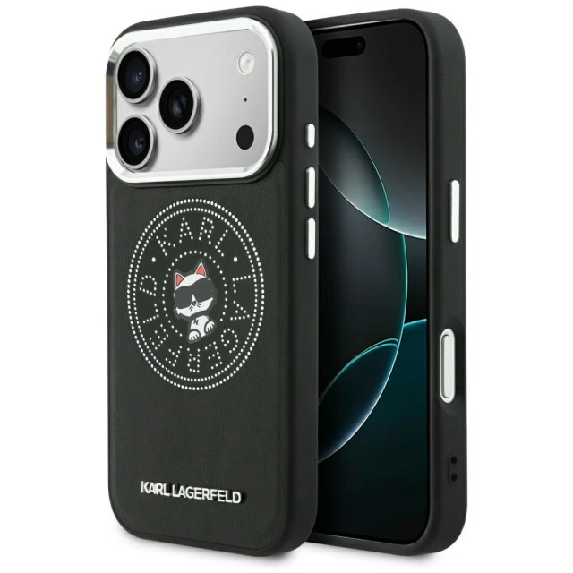 Чохол Karl Lagerfeld Point & Choupette Sketch для iPhone 18 Pro | 17 Pro Black (KLHMP18L6PCCPRK)