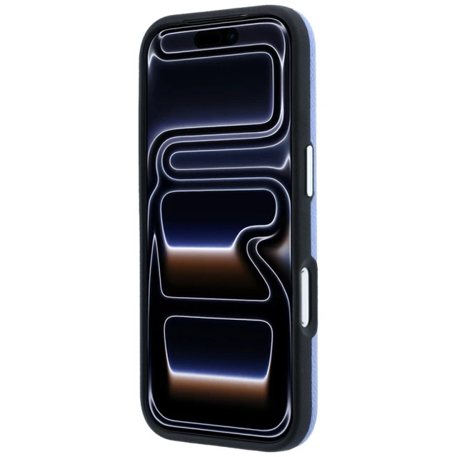 Чохол Karl Lagerfeld Grained Elongated Logo для iPhone 18 Pro | 17 Pro Blue (KLHMP18LPSWGKLB)