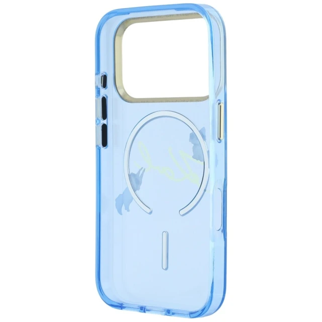 Чохол Karl Lagerfeld Script Logo для iPhone 18 Pro | 17 Pro Blue (KLHMP18L5HKSCAL)