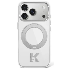 Чохол Karl Lagerfeld IML Ring Stand 360 Kameo Metal для iPhone 18 Pro Max | 17 Pro Max Clear (KLHMP18X6HRSMKMH)