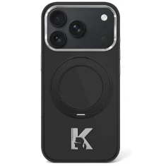 Чохол Karl Lagerfeld IML Ring Stand 360 Kameo Metal для iPhone 18 Pro Max | 17 Pro Max Black (KLHMP18X6HRSMKMK)