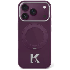 Чохол Karl Lagerfeld IML Ring Stand 360 Kameo Metal MagSafe для iPhone 18 Pro Max | 17 Pro Max Burgundy (KLHMP18X6HRSMKMR)