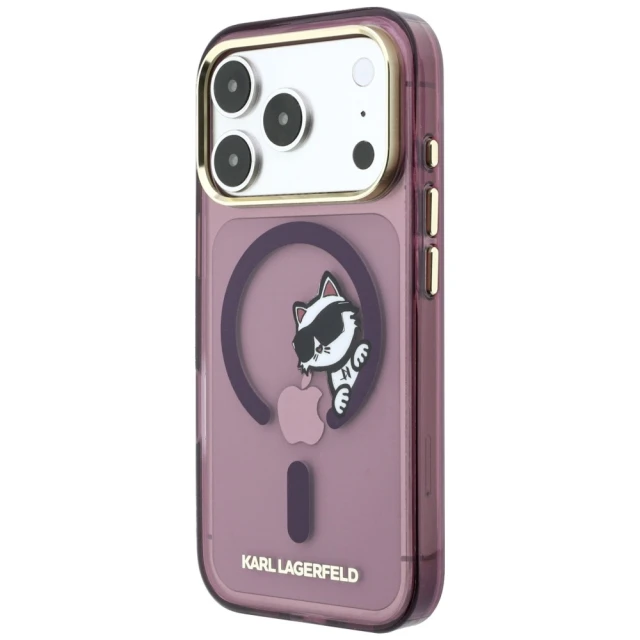 Чохол Karl Lagerfeld Peekaboo Logo для iPhone 18 Pro Burgundy (KLHMP18L6HCPSCR)