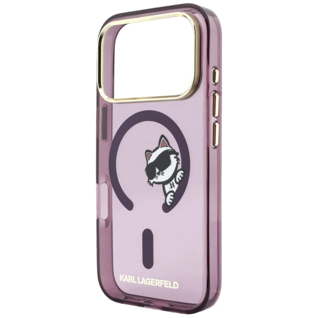 Чохол Karl Lagerfeld Peekaboo Logo для iPhone 18 Pro Max | 17 Pro Max Burgundy (KLHMP18X6HCPSCR)