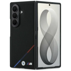Чохол BMW M Leather Perforated Tricolor Stripe Metal Logos для Samsung Galaxy Fold 8 Ultra Black (BMHMZFD823PUPDK)