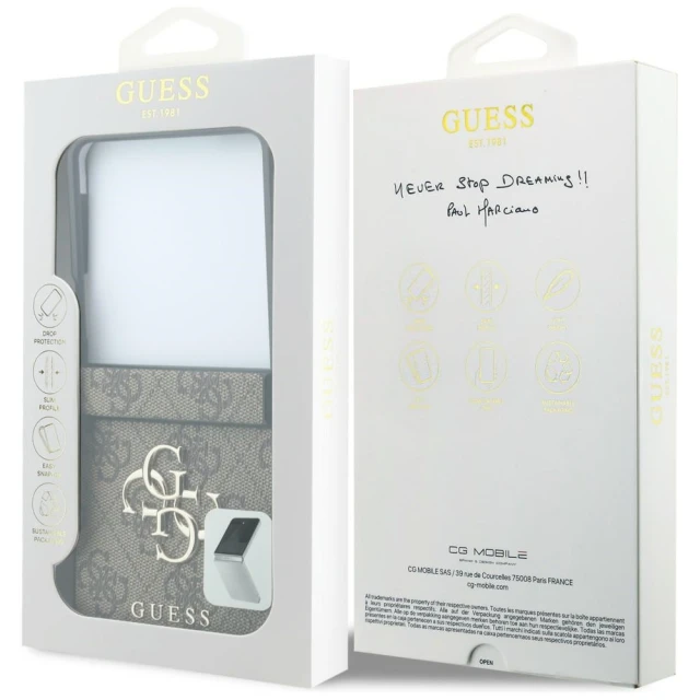 Чохол Guess Big 4G Logo для Samsung Galaxy Fold 8 Brown (GUHCZF84GMGBR)