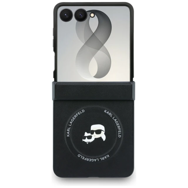 Чохол Karl Lagerfeld Karl&Choupette Pins для Samsung Galaxy Flip 8 Black (KLHMZF8PSMLRKCK)
