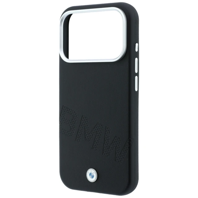 Чохол BMW Sign Inclined Deboss Letters для iPhone 18 Pro | 17 Pro Black (BMHMP18L26SWOWDK)