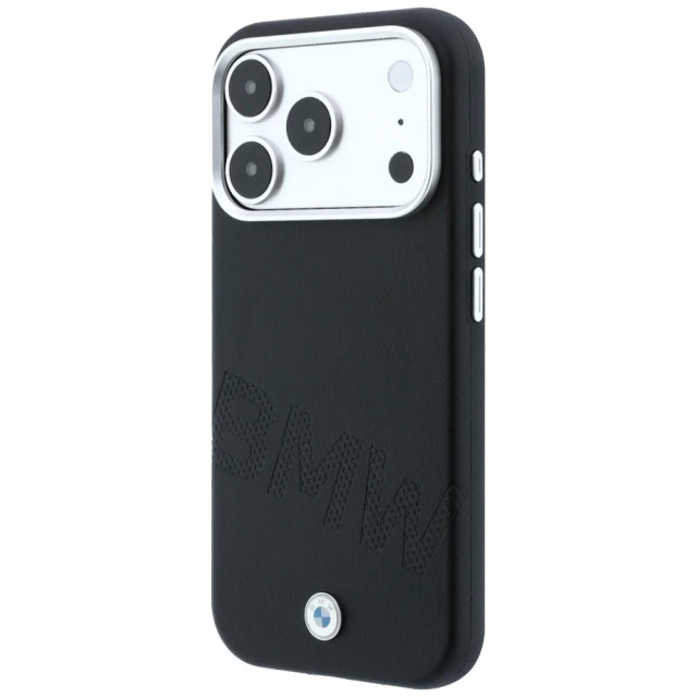 Чехол BMW Sign Inclined Deboss Letters для iPhone 18 Pro Max Black (BMHMP18X26SWOWDK)
