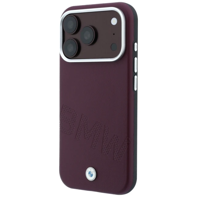Чохол BMW Sign Inclined Deboss Letters для iPhone 18 Pro Max | 17 Pro Max Red (BMHMP18X26SWOWDR)