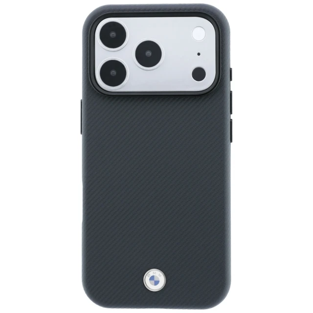 Чохол BMW Sign Kevlar Metal Logo для iPhone 18 Pro Max | 17 Pro Max Grey (BMHMP18X26SWPTKLG)