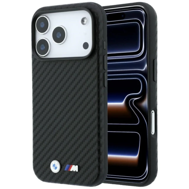 Чохол BMW M Carbon Metal Logo для iPhone 18 Pro | 17 Pro Black (BMHMP18L26SWPCILK)