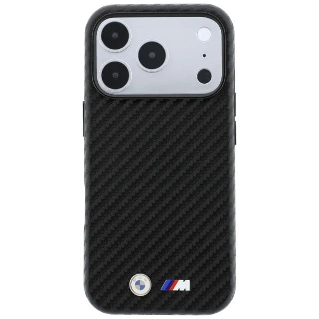 Чохол BMW M Carbon Metal Logo для iPhone 18 Pro | 17 Pro Black (BMHMP18L26SWPCILK)