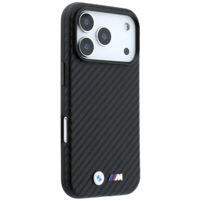 Чохол BMW M Carbon Metal Logo для iPhone 18 Pro | 17 Pro Black (BMHMP18L26SWPCILK)