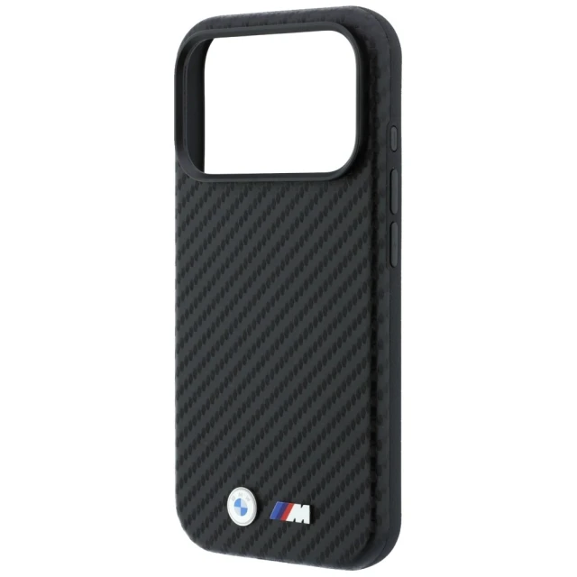 Чохол BMW M Carbon Metal Logo для iPhone 18 Pro | 17 Pro Black (BMHMP18L26SWPCILK)
