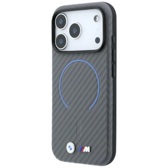 Чохол BMW M Carbon Printed Ringl для iPhone 18 Pro | 17 Pro Grey (BMHMP18L26SWPCMAB)