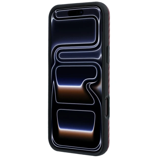 Чехол BMW M Carbon Printed Ring для iPhone 18 Pro Max | 17 Pro Max Burgundy (BMHMP18X26SWPCMXR)