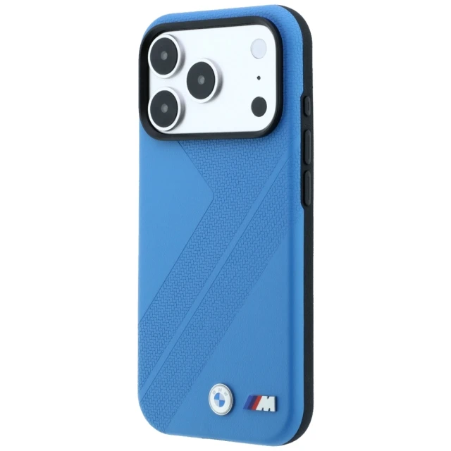 Чохол BMW M Tire Track Metal Logo для iPhone 18 Pro | 17 Pro Blue (BMHMP18L26SWPDKB)