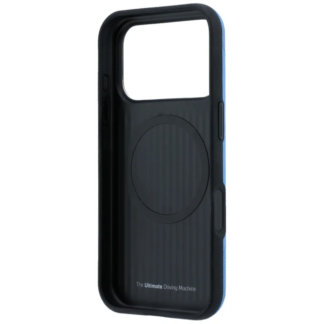 Чохол BMW M Tire Track Metal Logo для iPhone 18 Pro | 17 Pro Blue (BMHMP18L26SWPDKB)