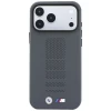 Чехол BMW M Blue Perfo Metal Logo для iPhone 18 Pro | 17 Pro Grey (BMHMP18L26SWPPEA)