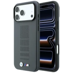 Чохол BMW M Blue Perfo Metal Logo для iPhone 18 Pro Max | 17 Pro Max Grey (BMHMP18X26SWPPEA)