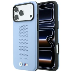 Чохол BMW M Blue Perfo Metal Logo для iPhone 18 Pro | 17 Pro Blue (BMHMP18L26SWPPEB)