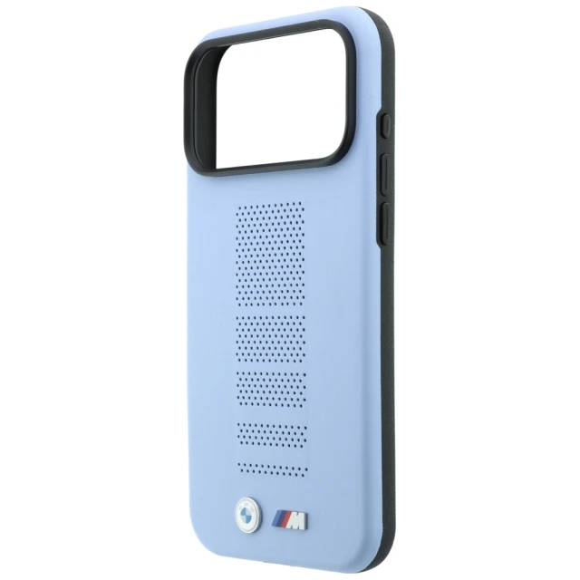 Чохол BMW M Blue Perfo Metal Logo для iPhone 18 Pro Max | 17 Pro Max Blue (BMHMP18X26SWPPEB)
