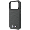 Чохол BMW M Quadrille Kevlar Metal Logo для iPhone 18 Pro | 17 Pro Grey (BMHMP18L25SWPUKEA)