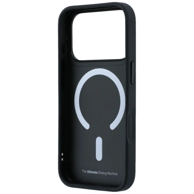 Чохол BMW M Kevlar Red Print Ring Metal Logo для iPhone 18 Pro | 17 Pro Black (BMHMP18L26CFOMKR)