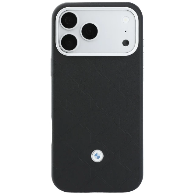 Чохол BMW Quilted Pattern Metal Logo для iPhone 18 Pro | 17 Pro Black (BMHMBWP18L26SWOSPK)