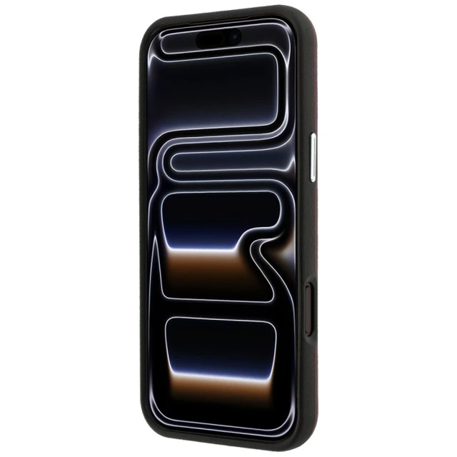 Чохол + гаманець BMW Quilted Pattern Metal Logo для iPhone 18 Pro Max | 17 Pro Max Burgundy (BMHMBWP18X26SWOSPR)