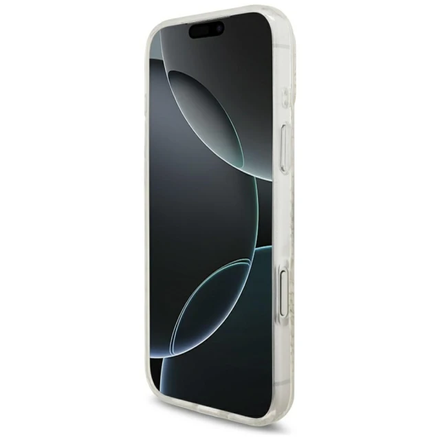 Чохол Guess IML Flowers Allover Electroplated with Pearl Strap для iPhone 18 Pro Max | 17 Pro Max White (GUHMP18XHCPOFPH)