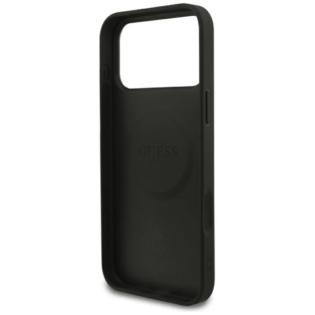 Чохол Guess Grained Gold Ring для iPhone 18 Pro Max | 17 Pro Max Black (GUHMP18XPGHSMMK)