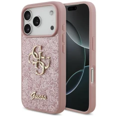 Чохол Guess Fixed Glitter Big 4G для iPhone 18 Pro | 17 Pro Pink (GUHCP18LHG4SGP)